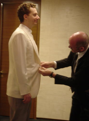 Gary gets fitted getting fitted